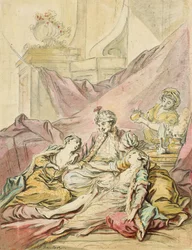 Der Pascha in seinem Harem, ca. 1735-1739